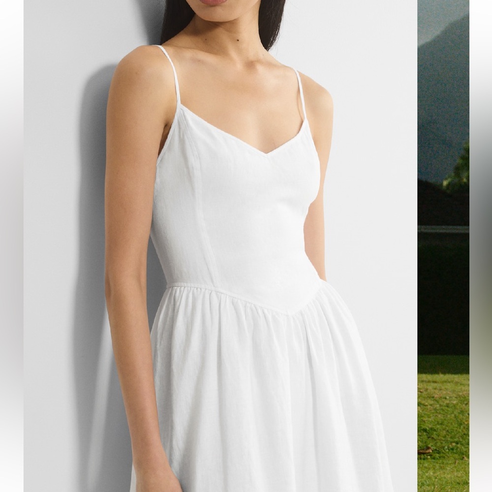Aritzia influence, linen maxi dress size 6